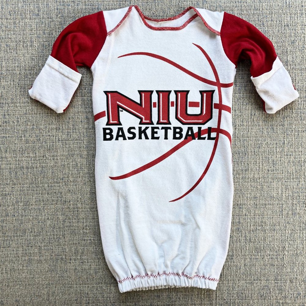 Northern Illinois University NIU Huskies Handmade newborn t-shirt sleep sack